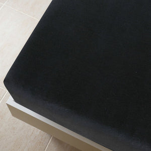 Lenzuolo con Angoli Jersey Nero 90x200 cm Cotone 136210