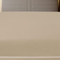 Lenzuolo con Angoli Jersey Tortora 180x200 cm Cotone 136228