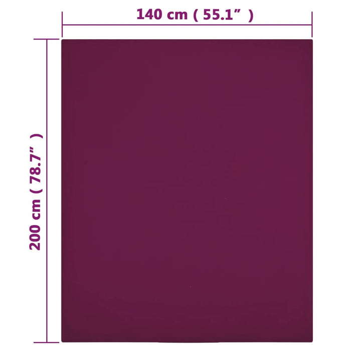 Lenzuolo con Angoli Jersey BordÃ² 140x200 cm Cotone cod mxl 72390