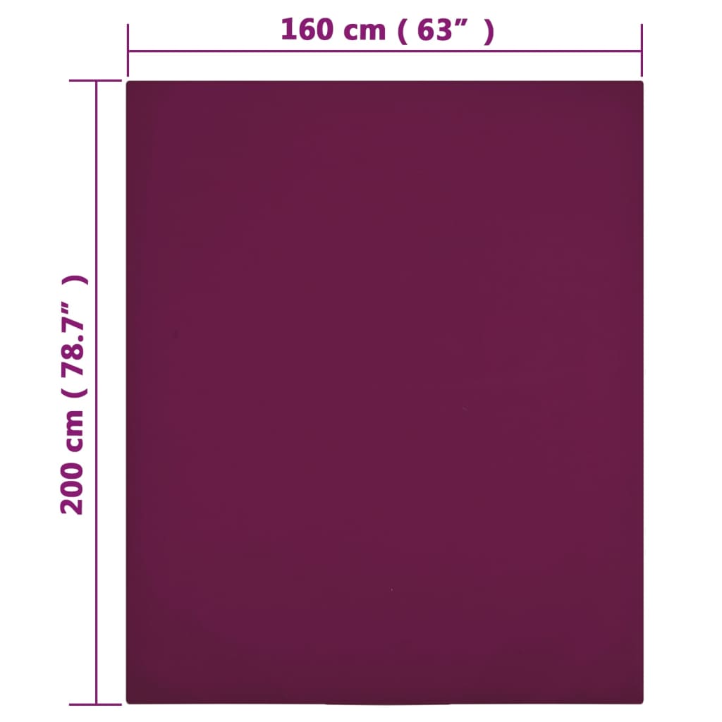 Lenzuola con Angoli Jersey 2pz BordÃ² 160x200 cm Cotone cod mxl 63714
