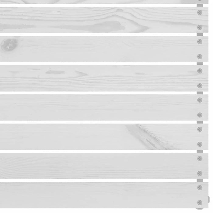 Divano Angolare da Giardino Bianco in Legno Massello di Pino cod mxl 39541