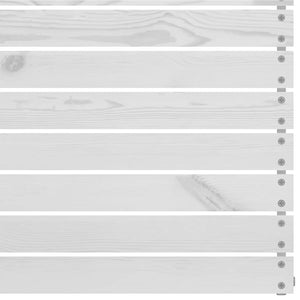 Divano Centrale da Giardino Bianco in Legno Massello di Pino  cod mxl 43344