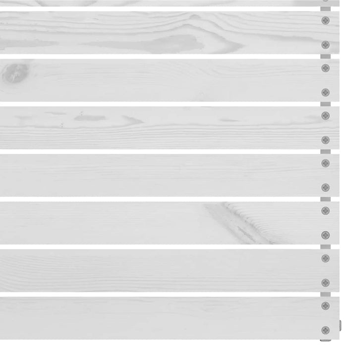 Divano Centrale da Giardino Bianco in Legno Massello di Pino 806573