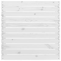 Poggiapiedi da Giardino Bianco in Legno Massello di Pino 806578