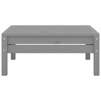 Poggiapiedi da Giardino Grigio in Legno Massello di Pino cod mxl 50104