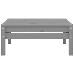 Poggiapiedi da Giardino Grigio in Legno Massello di Pino cod mxl 50104