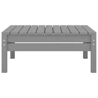 Poggiapiedi da Giardino Grigio in Legno Massello di Pino cod mxl 50104