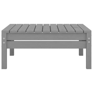 Poggiapiedi da Giardino Grigio in Legno Massello di Pino cod mxl 50104