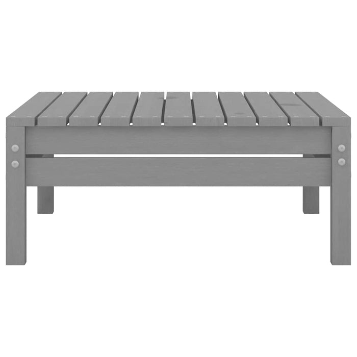 Poggiapiedi da Giardino Grigio in Legno Massello di Pino cod mxl 50104