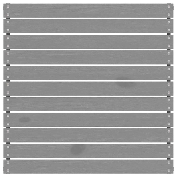 Poggiapiedi da Giardino Grigio in Legno Massello di Pino cod mxl 50104