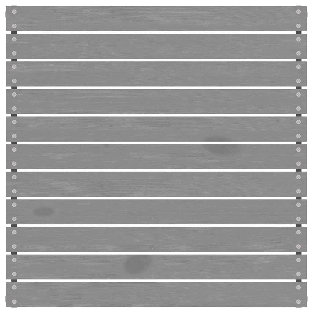 Poggiapiedi da Giardino Grigio in Legno Massello di Pino 806579