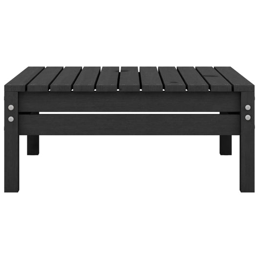 Poggiapiedi da giardino nero in legno di pino massiccio 02_0014949