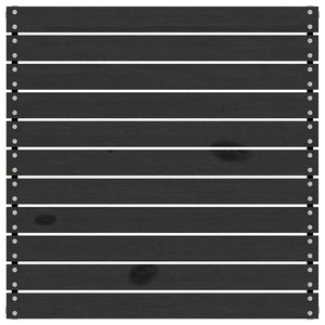 Poggiapiedi da Giardino Nero in Legno Massello di Pino 806581