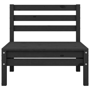 Divani Centrali Giardino 4 pz in Massello di Pino Nero 806596