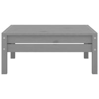 Set Divani da Giardino 3 pz in Legno Massello di Pino Grigio 806599