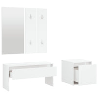 Set di Mobili da Corridoio Bianco in Legno Multistrato 3082044