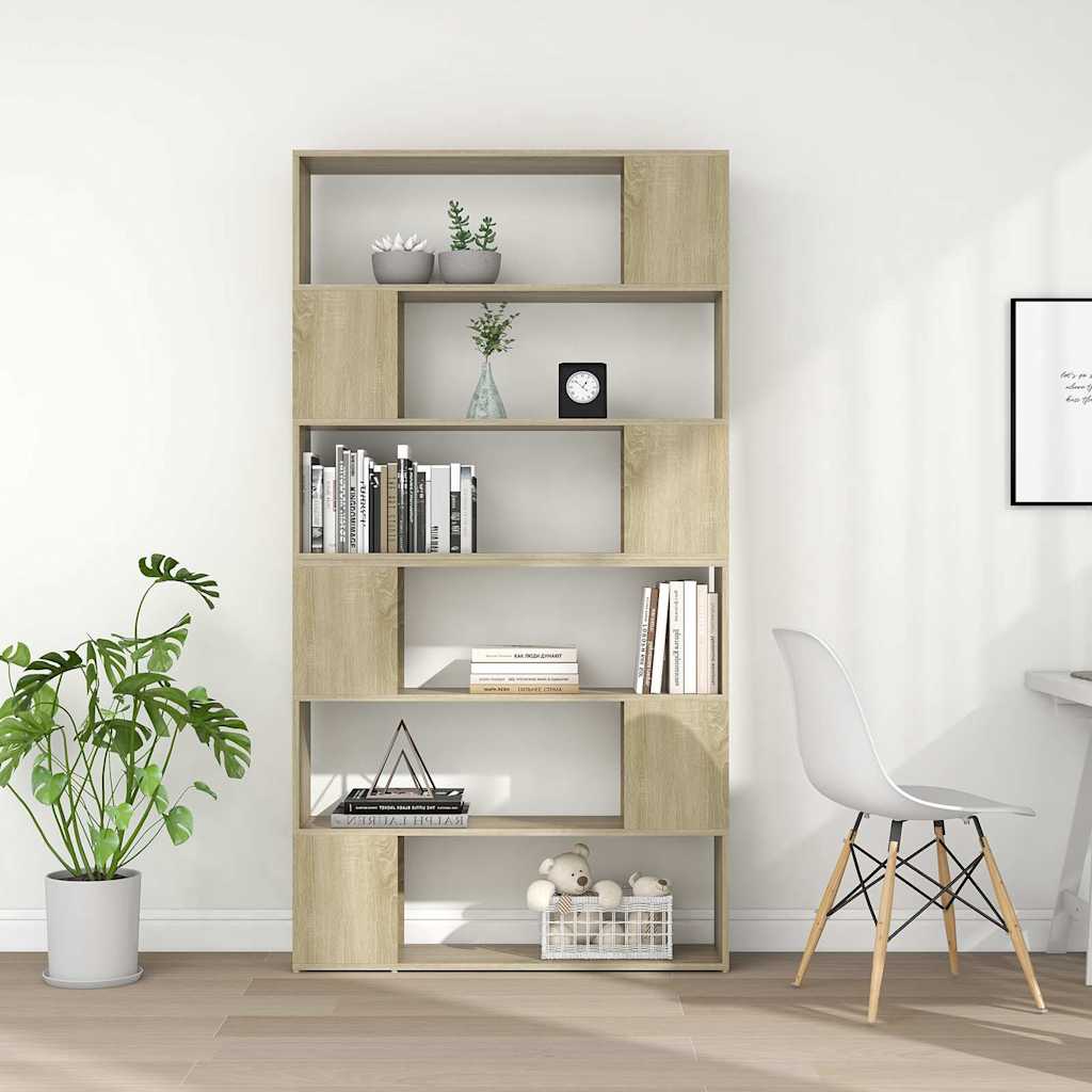 Libreria/Divisorio Rovere Sonoma 100x24x188 cm cod mxl 8236