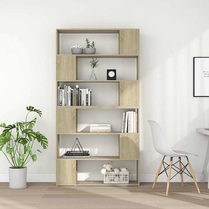 Libreria/Divisorio Rovere Sonoma 100x24x188 cm cod mxl 8236