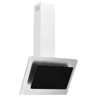 Cappa a Parete 60 cm in Acciaio Inox e Vetro Temperato Argento cod mxl 10361