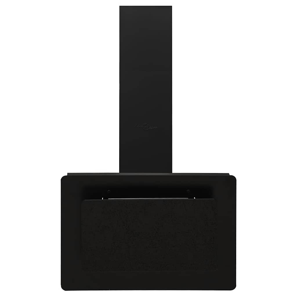 Cappa a Parete 60 cm in Acciaio Inox e Vetro Temperato Nero 51662