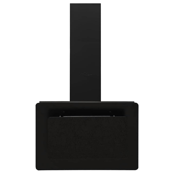 Cappa a Parete 60 cm in Acciaio Inox e Vetro Temperato Nero 51662