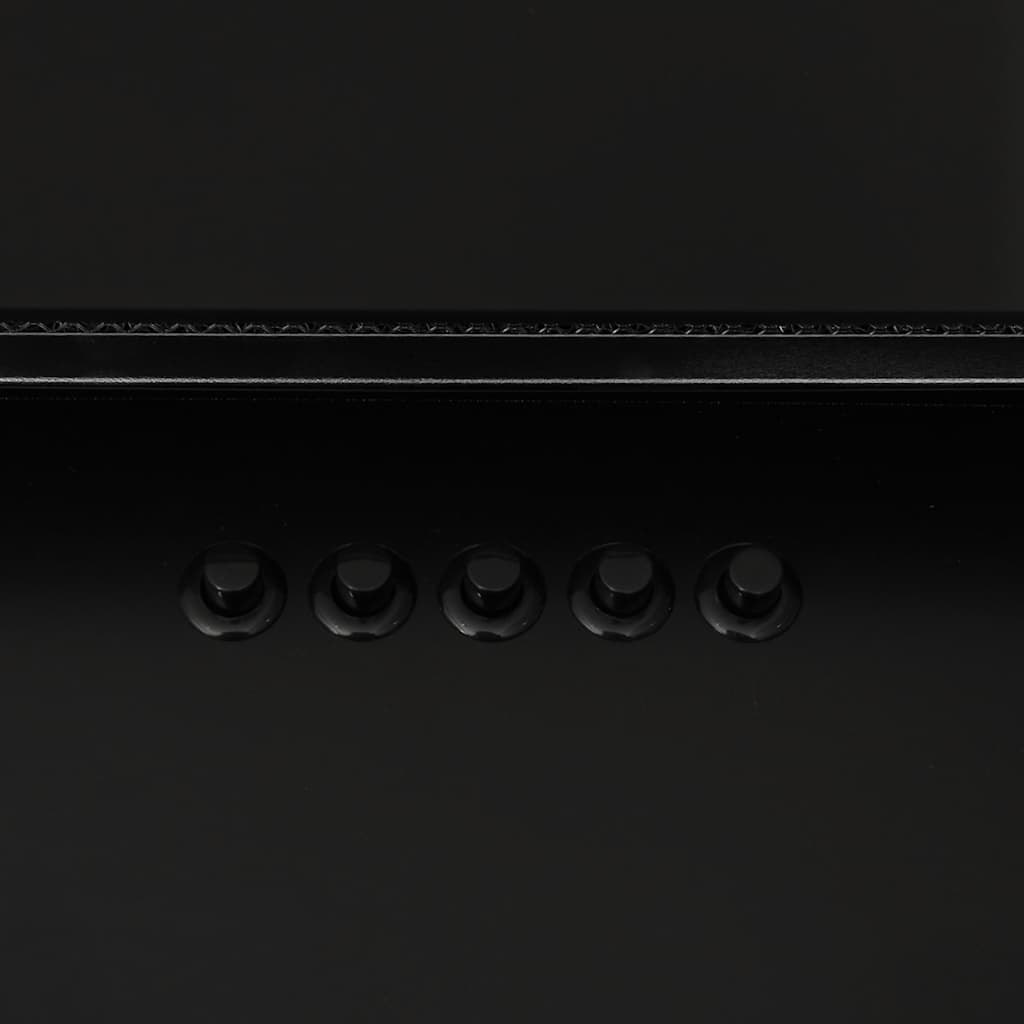 Cappa a Parete 60 cm in Acciaio Inox e Vetro Temperato Nero