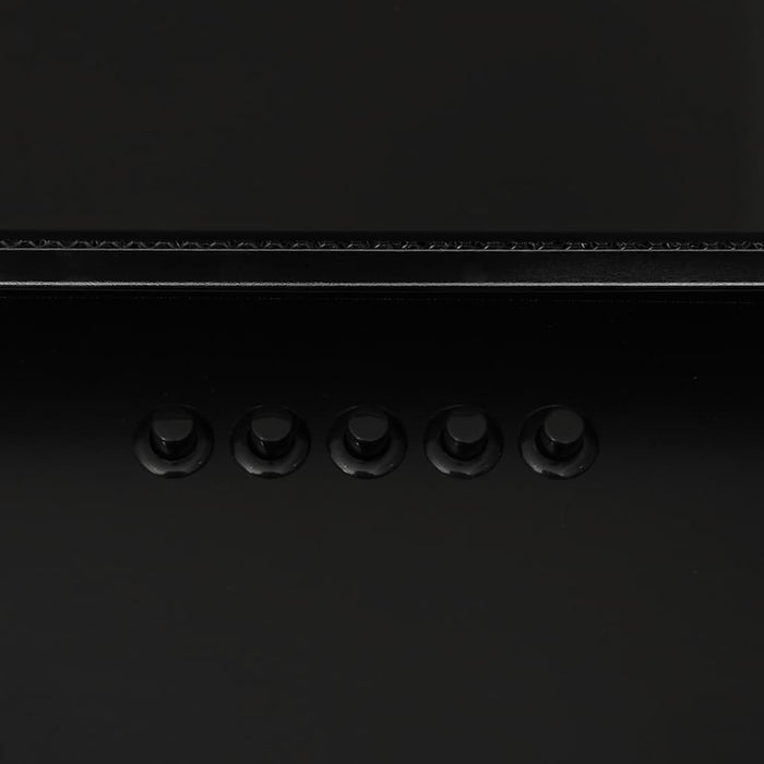 Cappa a Parete 60 cm in Acciaio Inox e Vetro Temperato Nero