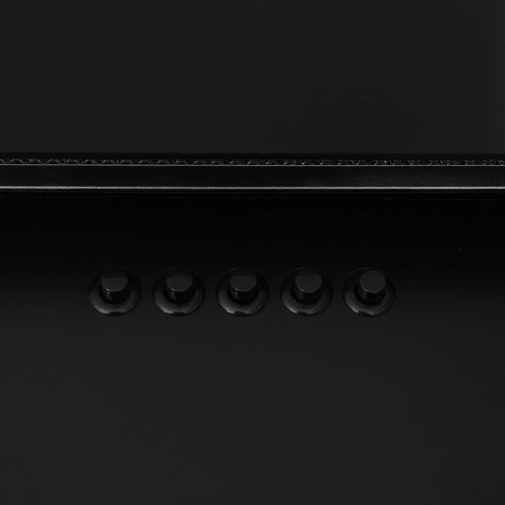 Cappa a Parete 60 cm in Acciaio Inox e Vetro Temperato Nero 51662