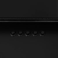 Cappa a Parete 60 cm in Acciaio Inox e Vetro Temperato Nero 51662