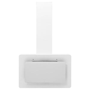 Cappa parete 60 cm acciaio inox e vetro temperato bianco 02_0005870