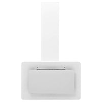 Cappa a Parete 60 cm in Acciaio Inox e Vetro Temperato Bianco 51663