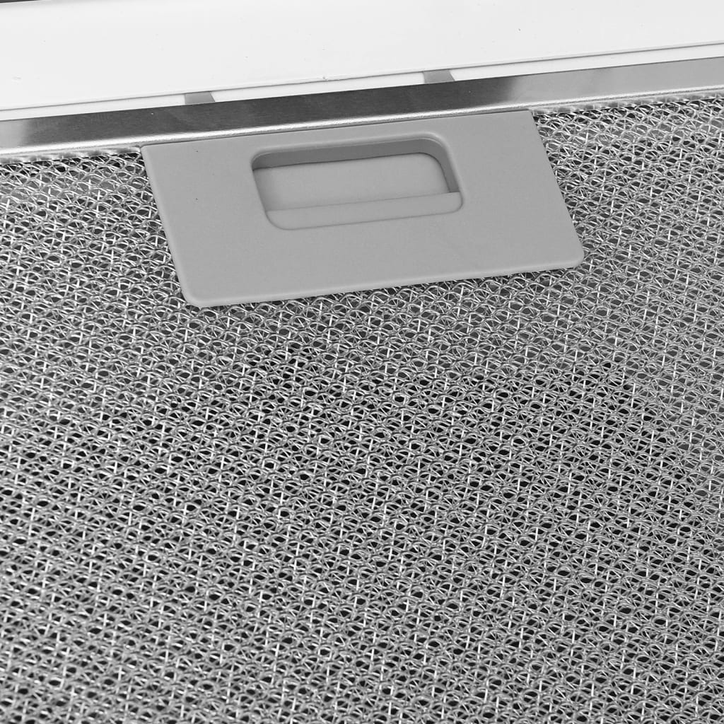 Cappa a Parete 60 cm in Acciaio Inox e Vetro Temperato Bianco 51663