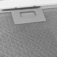 Cappa a Parete 60 cm in Acciaio Inox e Vetro Temperato Bianco 51663