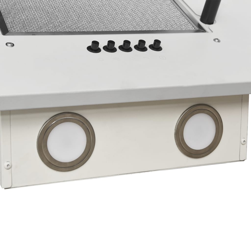 Cappa parete 60 cm acciaio inox e vetro temperato bianco 02_0005870