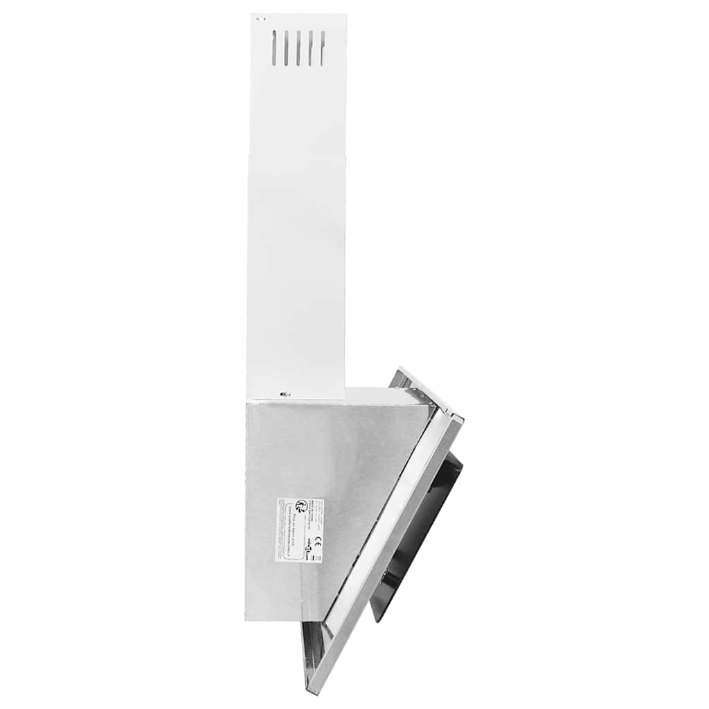 Cappa a Parete 90 cm in Acciaio Inox e Vetro Temperato Argento 51664