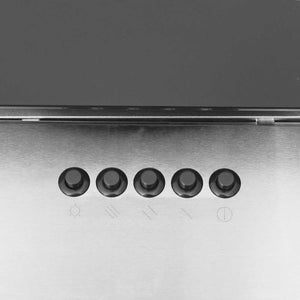 Cappa a Parete 90 cm in Acciaio Inox e Vetro Temperato Argento