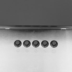 Cappa a Parete 90 cm in Acciaio Inox e Vetro Temperato Argento 51664