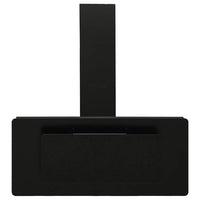 Cappa a Parete 90 cm in Acciaio Inox e Vetro Temperato Nero cod mxl 20641