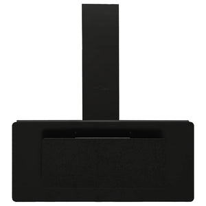 Cappa a Parete 90 cm in Acciaio Inox e Vetro Temperato Nero cod mxl 20641