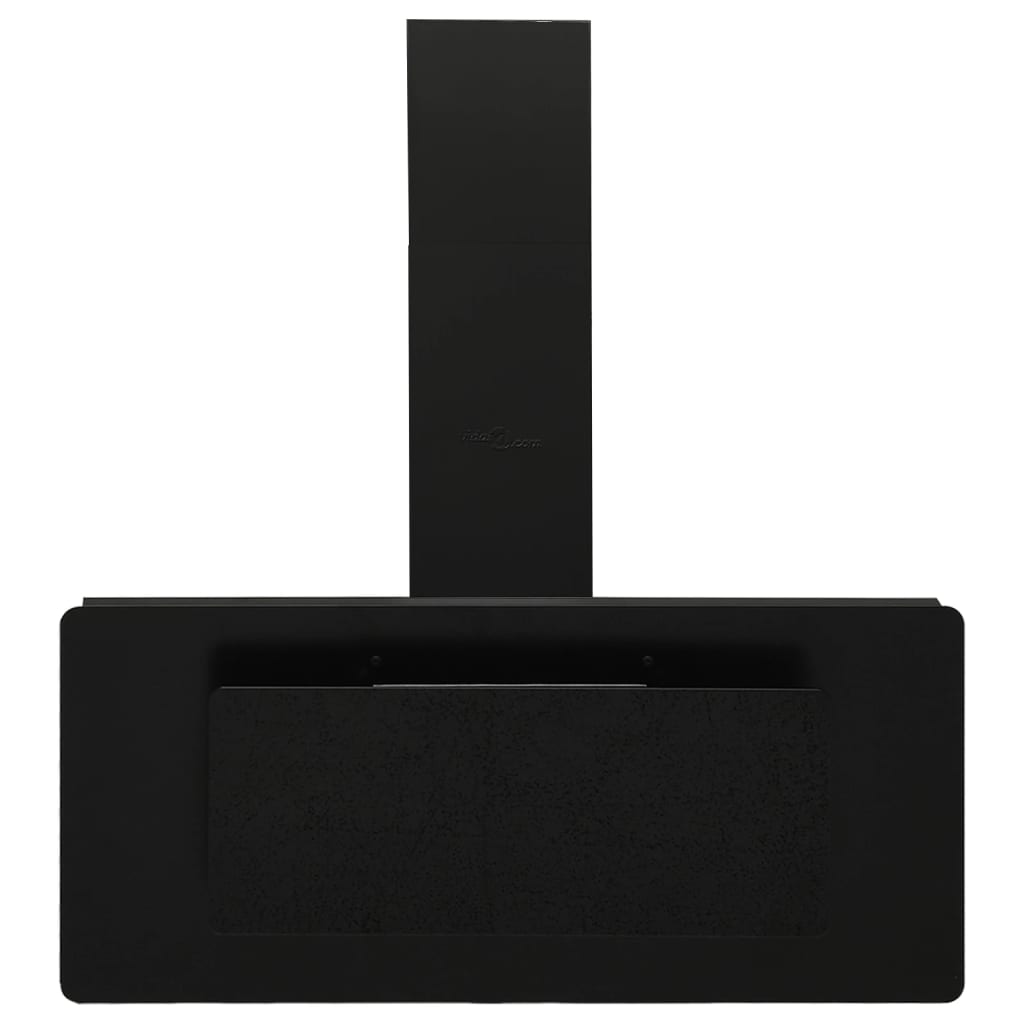 Cappa parete 90 cm acciaio inox e vetro temperato nero 02_0005888