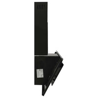 Cappa a Parete 90 cm in Acciaio Inox e Vetro Temperato Nero cod mxl 20641