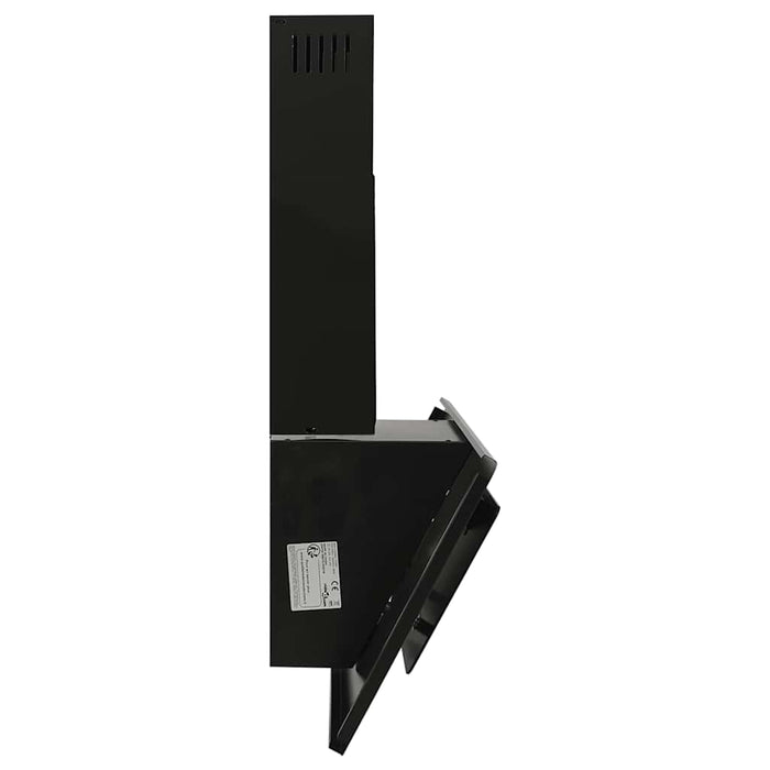 Cappa a Parete 90 cm in Acciaio Inox e Vetro Temperato Nero cod mxl 20641