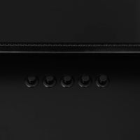 Cappa a Parete 90 cm in Acciaio Inox e Vetro Temperato Nero cod mxl 20641