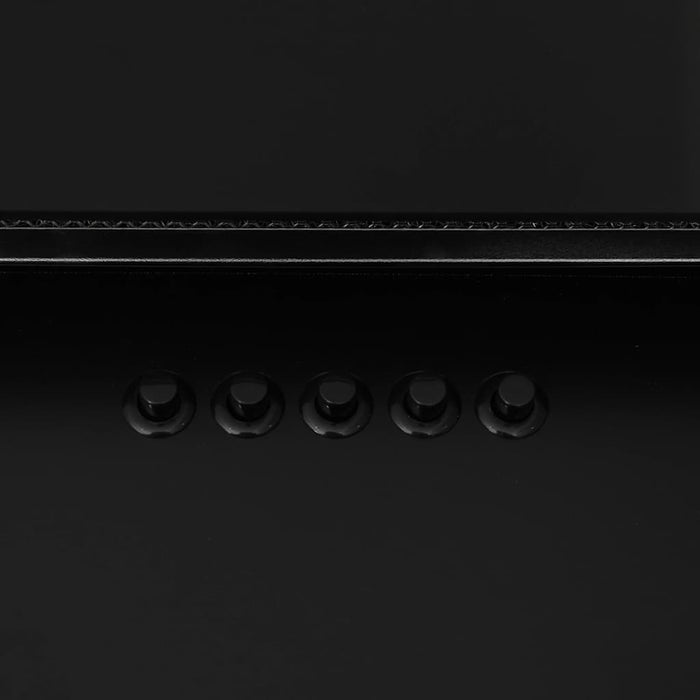 Cappa a Parete 90 cm in Acciaio Inox e Vetro Temperato Nero cod mxl 20641