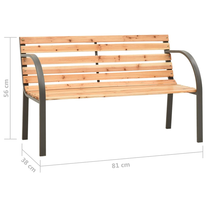 Panca da giardino mobili da giardino per esterni terrazza per bambini 81 cm in legno di pino cinese 02_0011761