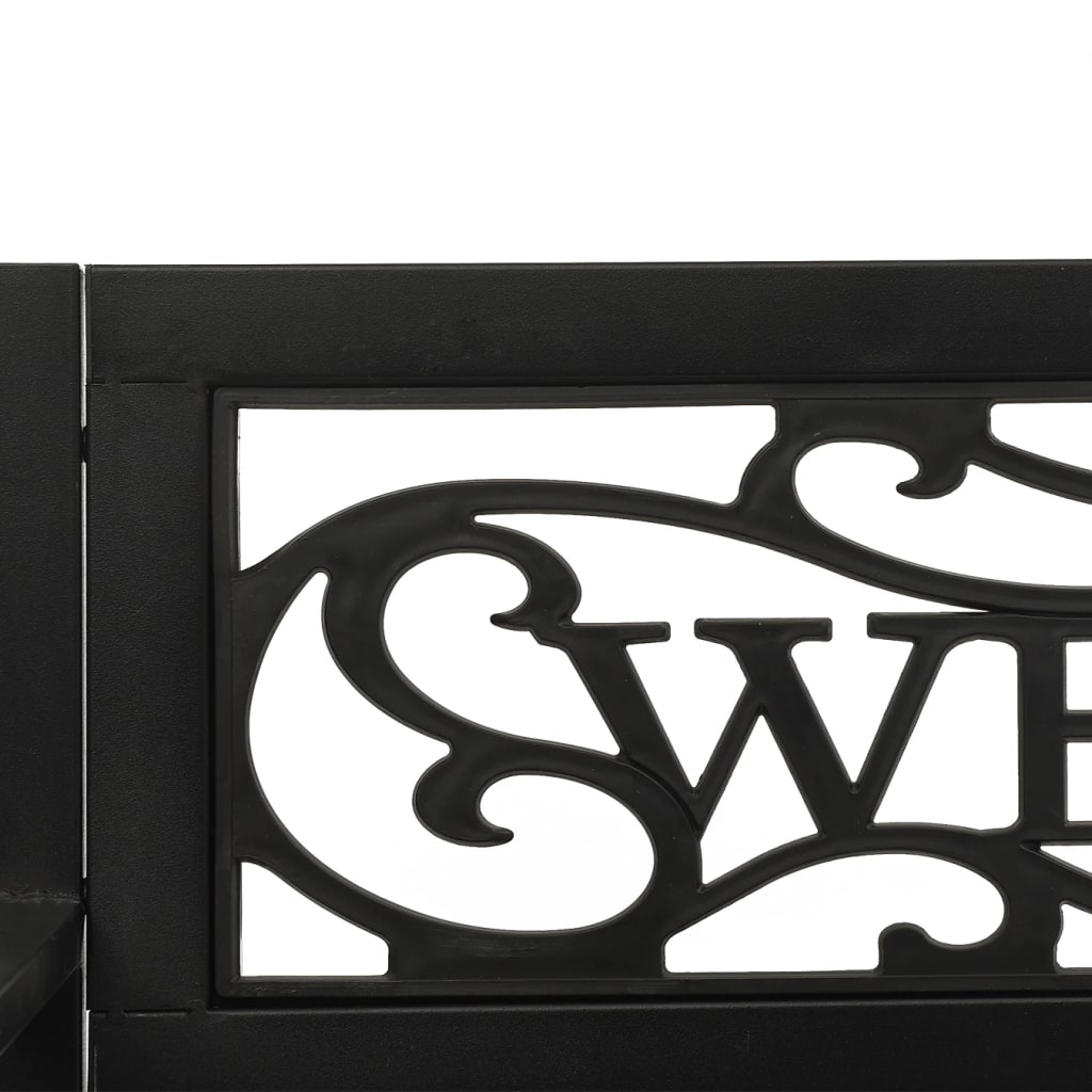 Dondolo per Esterni 125 cm Nero in Acciaio e Plastica cod mxl 49444