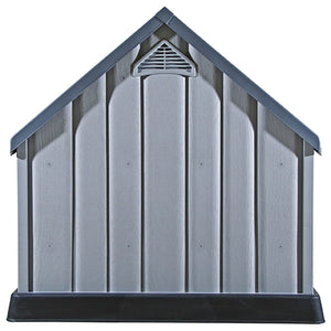 Cuccia per cani 92 x 87 x 91 cm plastica grigia 02_0001541