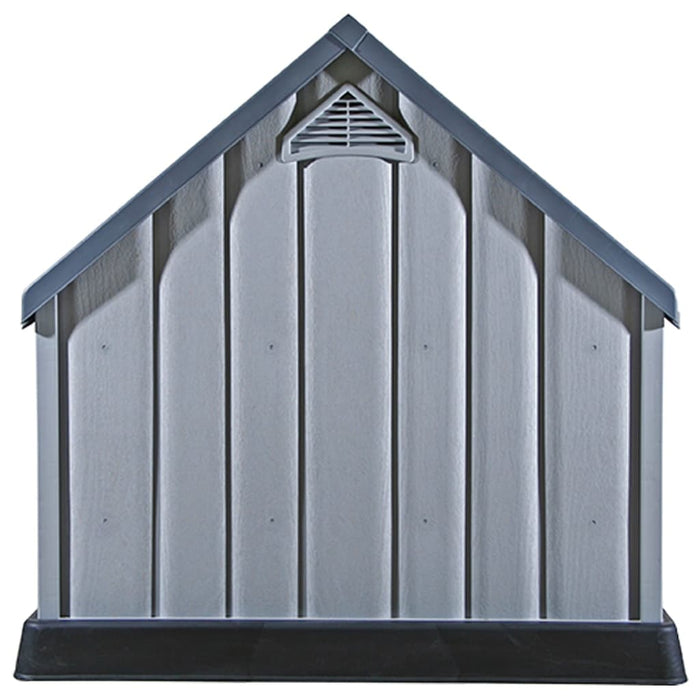 Cuccia per cani 92 x 87 x 91 cm plastica grigia 02_0001541