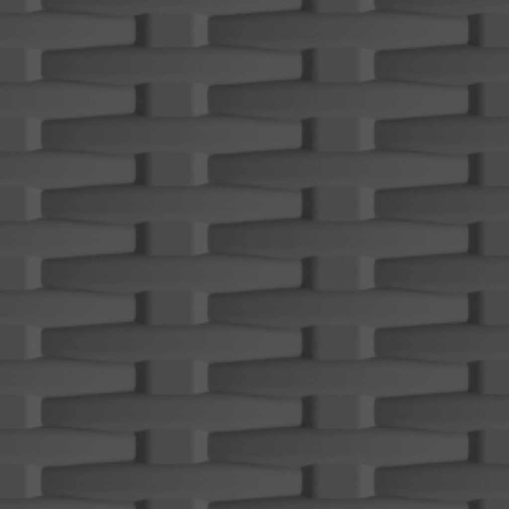 Armadietto in Plastica 68x39x92 cm Design Rattan 337898