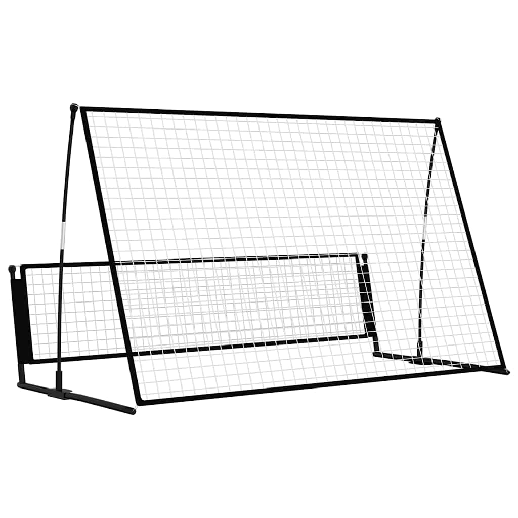 Porta da Calcio a Rimbalzo 2 in 1 202x104x120 cm in Acciaio 93373
